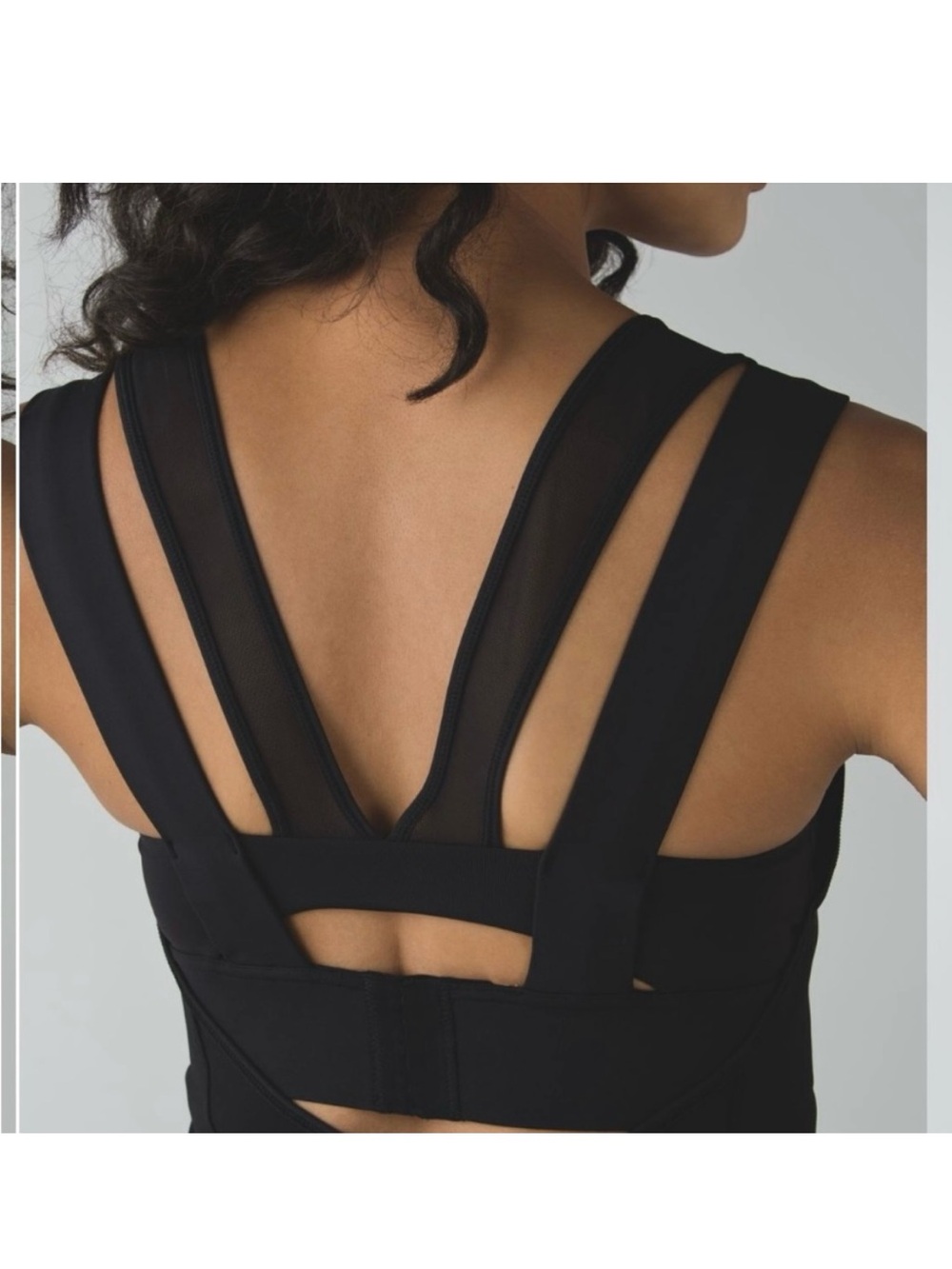 lululemon athletica Black Strappy Back Sports Top